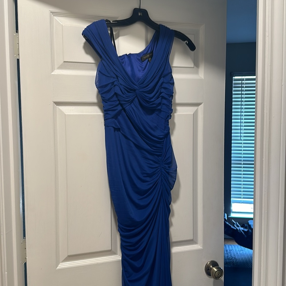 Tadashi Shoji Royal Blue Formal Prom Evening Gown Size XS